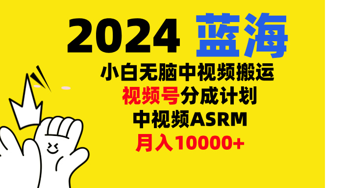 小白无脑复制-中视频视频号-分成计中视频ASRM - 智识科技网-智识科技网